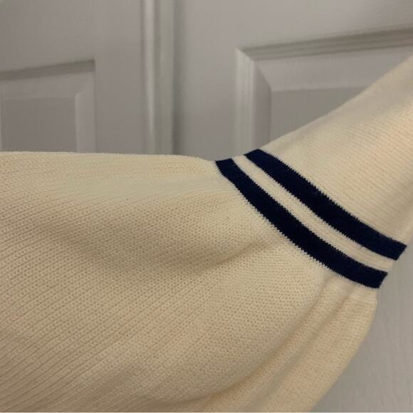 Lane Bryant Cream Sweater with Navy Stripes - Picture 8 of 9